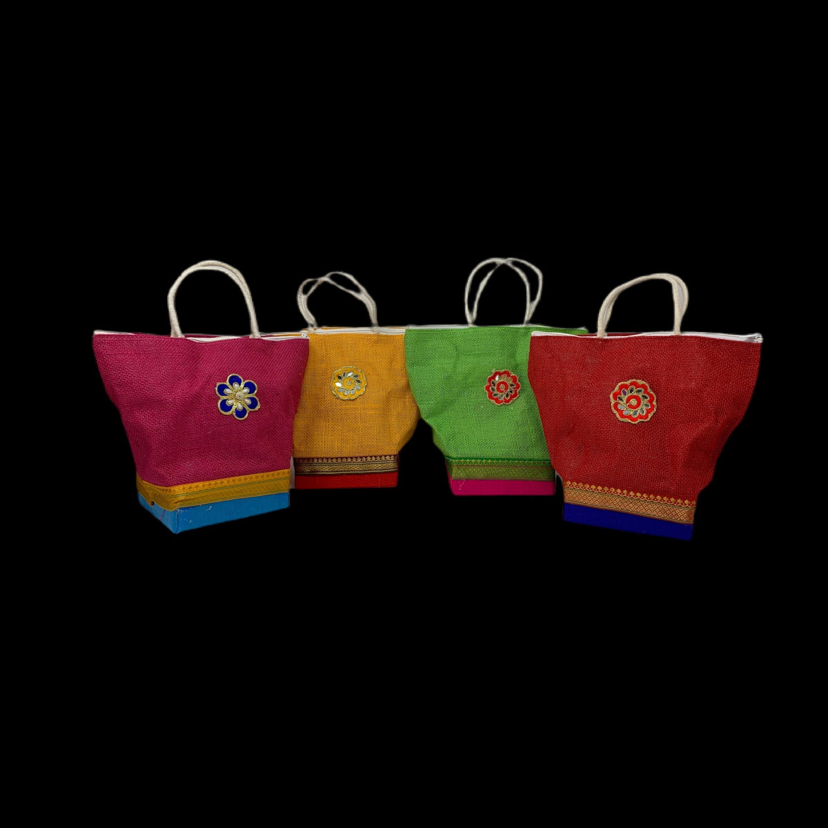 Shop Traditional Kolam Fabric Bags For Return Gifts Online in USA