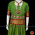 Classical Dance Jewelry APPLE GREEN RED Kids 10-11 yrs Dance Pattu Pavadai Blouse | Kuchipudi Bharatanatyam | Art Silk, Dharmavaram Kanchi | Classical Dance Jewelry