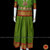 Classical Dance Jewelry APPLE GREEN RED Kids 10-11 yrs Dance Pattu Pavadai Blouse | Kuchipudi Bharatanatyam | Art Silk, Dharmavaram Kanchi | Classical Dance Jewelry