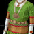 Classical Dance Jewelry APPLE GREEN RED Kids 10-11 yrs Dance Pattu Pavadai Blouse | Kuchipudi Bharatanatyam | Art Silk, Dharmavaram Kanchi | Classical Dance Jewelry