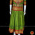 Classical Dance Jewelry APPLE GREEN RED Kids 10-11 yrs Dance Pattu Pavadai Blouse | Kuchipudi Bharatanatyam | Art Silk, Dharmavaram Kanchi | Classical Dance Jewelry