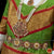 Classical Dance Jewelry APPLE GREEN RED Kids 10-11 yrs Dance Pattu Pavadai Blouse | Kuchipudi Bharatanatyam | Art Silk, Dharmavaram Kanchi | Classical Dance Jewelry