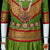 Classical Dance Jewelry APPLE GREEN RED Kids 10-11 yrs Dance Pattu Pavadai Blouse | Kuchipudi Bharatanatyam | Art Silk, Dharmavaram Kanchi | Classical Dance Jewelry