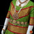 Classical Dance Jewelry APPLE GREEN RED Kids 10-11 yrs Dance Pattu Pavadai Blouse | Kuchipudi Bharatanatyam | Art Silk, Dharmavaram Kanchi | Classical Dance Jewelry