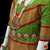 Classical Dance Jewelry APPLE GREEN RED Kids 10-11 yrs Dance Pattu Pavadai Blouse | Kuchipudi Bharatanatyam | Art Silk, Dharmavaram Kanchi | Classical Dance Jewelry