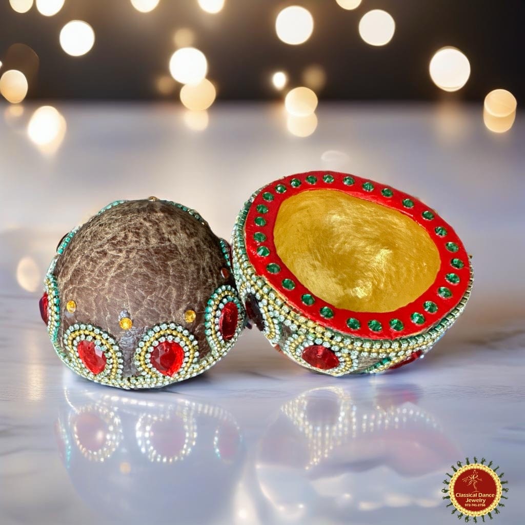 Classical Dance Jewelry Designer Trendy Kobbari Chippalu | Kobbari Kudakalu | Decorated Dry Coconut | Indian Wedding | Pooja | Classical Dance Jewelry