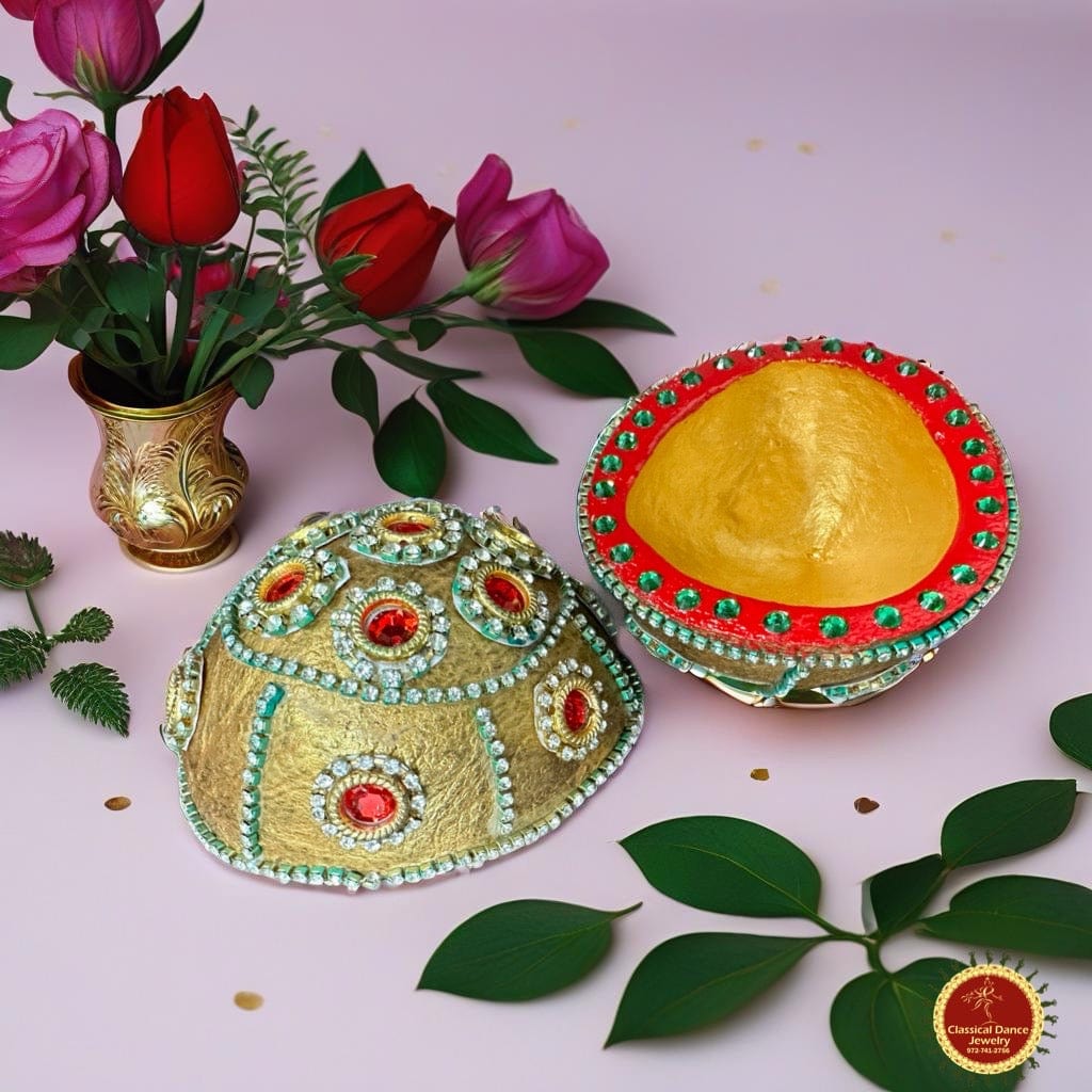 Classical Dance Jewelry Designer Trendy Kobbari Chippalu | Kobbari Kudakalu | Decorated Dry Coconut | Indian Wedding | Pooja | Classical Dance Jewelry