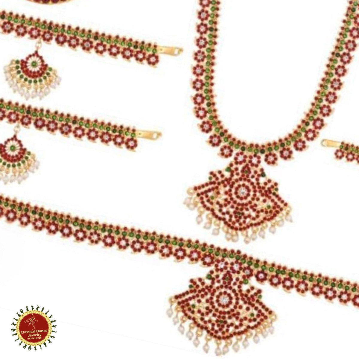 Bharatanatyam jewellery set on sale names