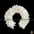 Classical Dance Jewelry WHITE Satin folded K CUT Flowers | Bharatanatyam Kuchipudi Dance flowers | 12 in | veni kondai | Classical Dance Jewelry