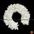 Classical Dance Jewelry WHITE Satin folded K CUT Flowers | Bharatanatyam Kuchipudi Dance flowers | 12 in | veni kondai | Classical Dance Jewelry