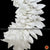 Classical Dance Jewelry WHITE Satin folded K CUT Flowers | Bharatanatyam Kuchipudi Dance flowers | 12 in | veni kondai | Classical Dance Jewelry
