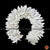 Classical Dance Jewelry WHITE Satin folded K CUT Flowers | Bharatanatyam Kuchipudi Dance flowers | 12 in | veni kondai | Classical Dance Jewelry