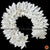 Classical Dance Jewelry WHITE Satin folded K CUT Flowers | Bharatanatyam Kuchipudi Dance flowers | 12 in | veni kondai | Classical Dance Jewelry