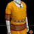 Classical Dance Jewelry YELLOW RED Kids 10-11 yrs Dance Pattu Pavadai Blouse | Kuchipudi Bharatanatyam | Art Silk, Dharmavaram Kanchi | Classical Dance Jewelry