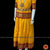 Classical Dance Jewelry YELLOW RED Kids 10-11 yrs Dance Pattu Pavadai Blouse | Kuchipudi Bharatanatyam | Art Silk, Dharmavaram Kanchi | Classical Dance Jewelry