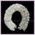 IVORY Satin folded Round Cut Flowers | Bharatanatyam Kuchipudi Dance flowers | 12 in | veni kondai | Classical Dance Jewelry