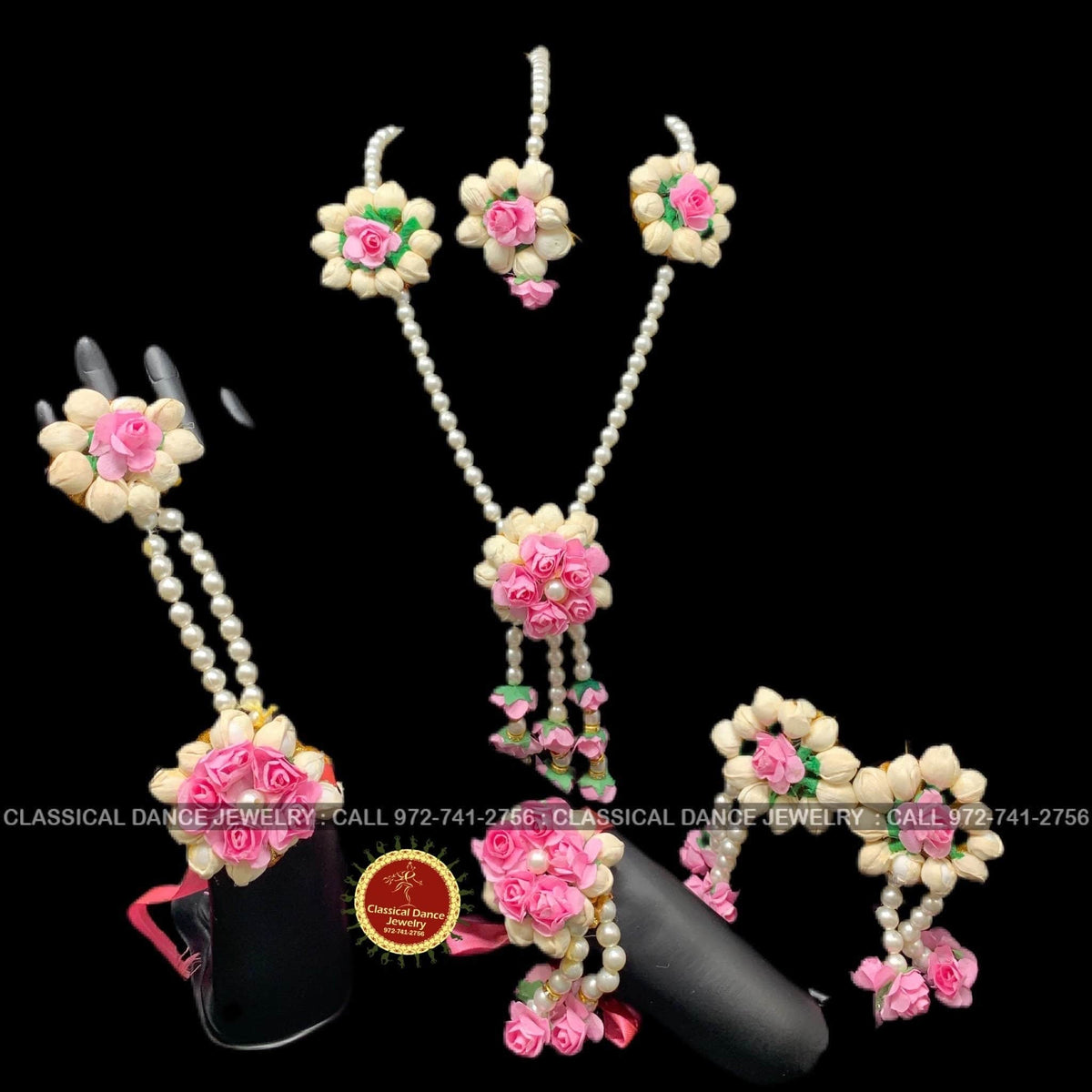 Artificial flower jewellery for baby shower store
