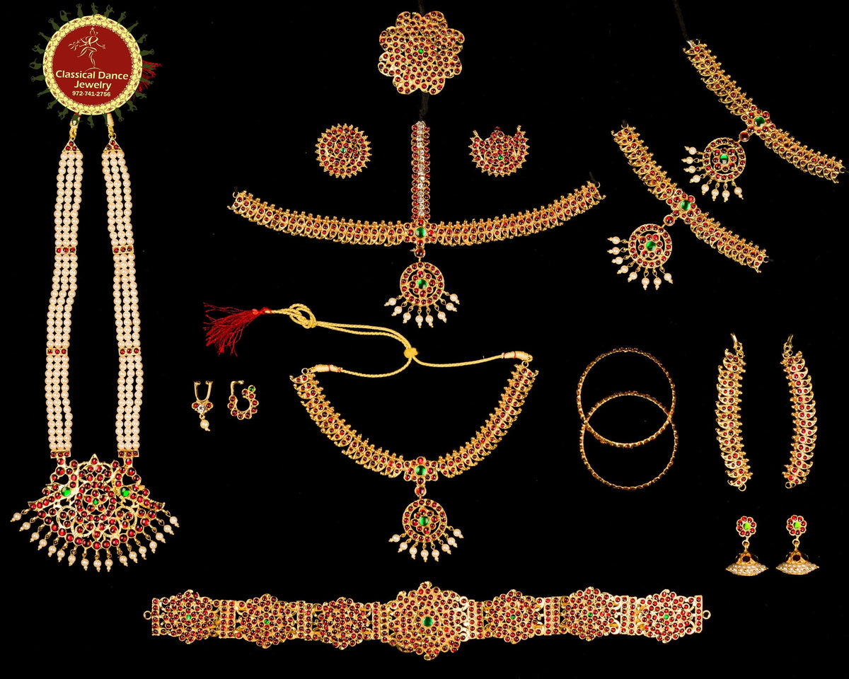 Kuchipudi Dance Jewelry Bharatanatyam Set Online Indian Jewelry