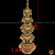 Classical Dance Jewelry 5 Step Tikka Kemp Temple White Stone Indian Jewelry | Bharatnatyam, Kuchipudi, Engagement, Weddings, Birthdays | Classical Dance Jewelry