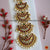 Classical Dance Jewelry 5 Step Tikka Kemp Temple White Stone Indian Jewelry | Bharatnatyam, Kuchipudi, Engagement, Weddings, Birthdays | Classical Dance Jewelry