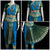 Classical Dance Jewelry ANANDA BLUE Dark GREEN 38 Inch Pant Length Bharatanatyam Dance Costume Gold Zari | Art Silk Dharmavaram Kanchi | Classical Dance Jewelry