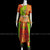 Classical Dance Jewelry APPLE GREEN ORANGE 32 inchs Pant Length Bharatanatyam Dance Costume | Art silk Dharmavaram kanchi | Classical Dance Jewelry