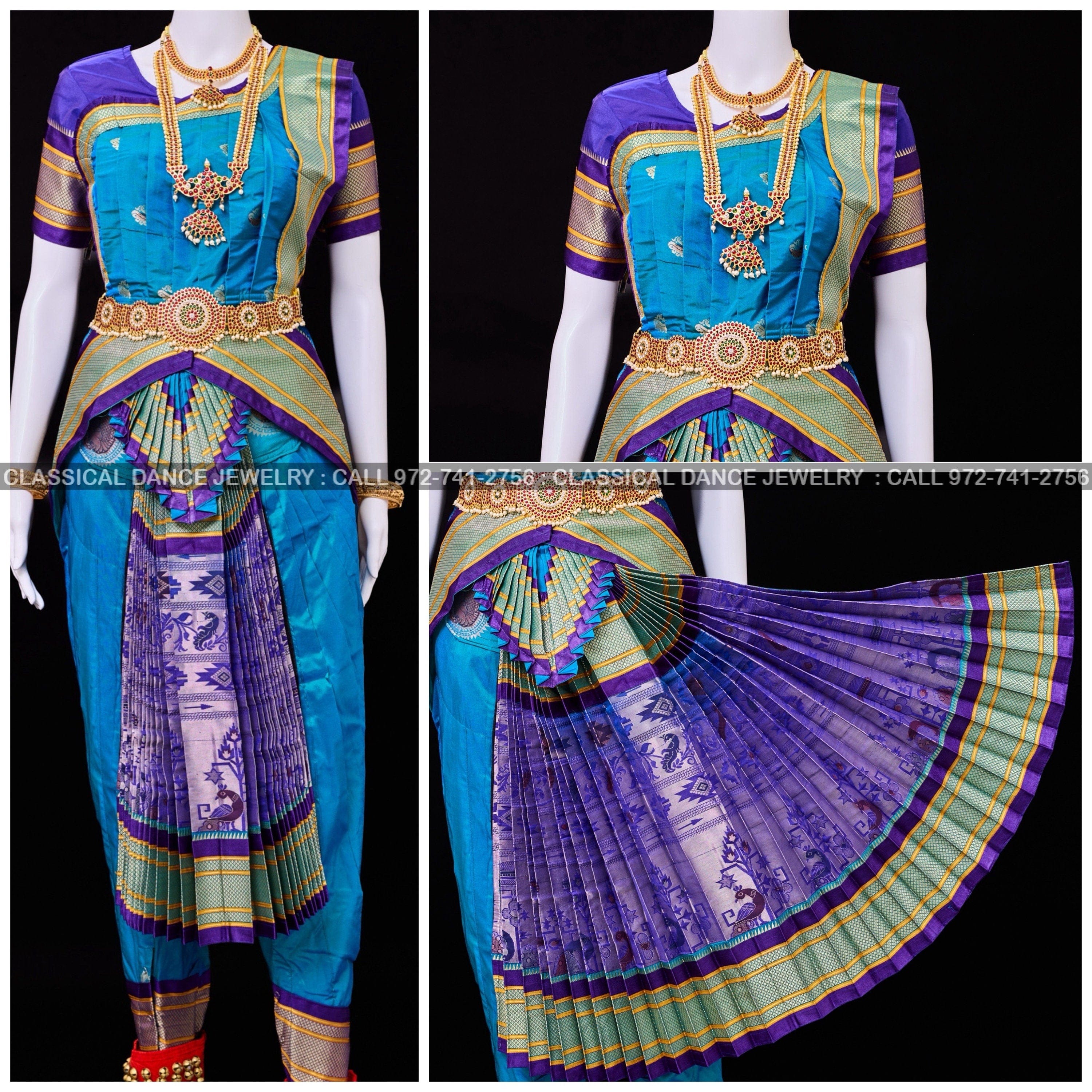 bharatanatyam blue dress A woman in blue dress performing an indian dance 76828893 PNG
