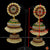 Classical Dance Jewelry BIG DOUBLE BUTTA Kempu Temple Indian Jewelry Earrings | Bharatnatyam Kuchipudi Engagement Weddings Birthdays | Classical Dance Jewelry
