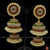 Classical Dance Jewelry BIG DOUBLE BUTTA Kempu Temple Indian Jewelry Earrings | Bharatnatyam Kuchipudi Engagement Weddings Birthdays | Classical Dance Jewelry