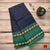 Classical Dance Jewelry BLACK GREEN Border Dance Practice Sarees | halfsaree Kalakshethra sarees | Bharatanatyam Kuchipudi | Classical Dance Jewelry