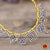 Classical Dance Jewelry BLUE Choker Kemp temple Indian jewelry | Short Necklace | Bharatnatyam Kuchipudi Engagement Weddings Birthdays | Classical Dance Jewelry