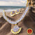 Classical Dance Jewelry BLUE Choker Kemp temple Indian jewelry | Short Necklace | Bharatnatyam Kuchipudi Engagement Weddings Birthdays | Classical Dance Jewelry