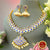 Classical Dance Jewelry BLUE Choker Kemp temple Indian jewelry | Short Necklace | Bharatnatyam Kuchipudi Engagement Weddings Birthdays | Classical Dance Jewelry