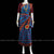 Classical Dance Jewelry BLUE MAROON CHECKS Pre-stitched Practice Sari Red Blouse | Half Saree Kalakshethra Sari | Bharatnatyam Kuchipudi | Classical Dance Jewelry