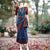 Classical Dance Jewelry BLUE MAROON CHECKS Pre-stitched Practice Sari Red Blouse | Half Saree Kalakshethra Sari | Bharatnatyam Kuchipudi | Classical Dance Jewelry
