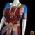 Classical Dance Jewelry BROWN BLUE 40 inchs Pant Length Kuchipudi Indian Copper Zari Dance Costume | Art silk Dharmavaram Kanchi | Classical Dance Jewelry
