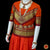 Classical Dance Jewelry BURNT ORANGE MAROON Kid 10-11 yr Dance Pavadai Blouse | Kuchipudi Bharatanatyam | Art Silk Dharmavaram Kanchi | Classical Dance Jewelry