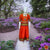 Classical Dance Jewelry BURNT ORANGE MAROON Kid 10-11 yr Dance Pavadai Blouse | Kuchipudi Bharatanatyam | Art Silk Dharmavaram Kanchi | Classical Dance Jewelry