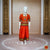 Classical Dance Jewelry BURNT ORANGE MAROON Kid 10-11 yr Dance Pavadai Blouse | Kuchipudi Bharatanatyam | Art Silk Dharmavaram Kanchi | Classical Dance Jewelry