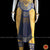 Classical Dance Jewelry BUTTER YELLOW Dark BLUE 38 Inch Pant Length Bharatanatyam Dance Costume | Gold Zari | Art Silk Dharmavaram Kanchi | Classical Dance Jewelry
