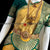 Classical Dance Jewelry BUTTER YELLOW Ivory GREEN 34 inch Pant Length Bharatanatyam Gold Zari Dance Costume | Art silk, Dharmavaram Kanchi | Classical Dance Jewelry