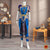 Classical Dance Jewelry COPPER SULPHATE BLUE 40 Inch Pant Length Bharatanatyam Dance Costume Gold Zari | Art silk Dharmavaram Kanchi | Classical Dance Jewelry
