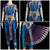 Classical Dance Jewelry COPPER SULPHATE BLUE 40 Inch Pant Length Bharatanatyam Dance Costume Gold Zari | Art silk Dharmavaram Kanchi | Classical Dance Jewelry