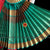 Classical Dance Jewelry CORAL Orange REXONA GREEN 40 Inch Pant Length Bharatanatyam Dance Costume Gold Zari | Art silk Dharmavaram Kanchi | Classical Dance Jewelry