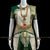 Classical Dance Jewelry CREAM Ivory DARK GREEN 36 inchs Pant Length Bharatanatyam Gold Zari Dance Costume | Art silk Dharmavaram kanchi | Classical Dance Jewelry