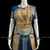 Classical Dance Jewelry CREAM Ivory RAMA BLUE 34 inch Pant Length Bharatanatyam Gold Zari Dance Costume | Art silk, Dharmavaram Kanchi | Classical Dance Jewelry