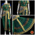 Classical Dance Jewelry DARK GREEN BLUE 40 inchs Pant Length Kuchipudi Indian Dance Costume | Art silk Dharmavaram Kanchi | Classical Dance Jewelry