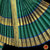 Classical Dance Jewelry DARK GREEN BLUE 40 inchs Pant Length Kuchipudi Indian Dance Costume | Art silk Dharmavaram Kanchi | Classical Dance Jewelry