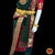 Classical Dance Jewelry DARK GREEN PINK 32 inches Pant Length Kuchipudi Gold Zari Indian Dance Costume | Art silk Dharmavaram Kanchi | Classical Dance Jewelry