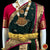 Classical Dance Jewelry DARK GREEN PINK 32 inches Pant Length Kuchipudi Gold Zari Indian Dance Costume | Art silk Dharmavaram Kanchi | Classical Dance Jewelry